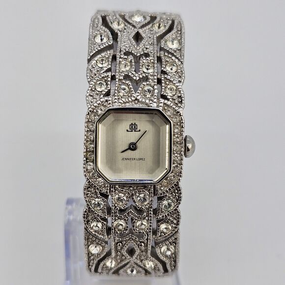 Jennifer Lopez Women Watch 20MM Crystal Accent Gray Dial Bracelet 6\